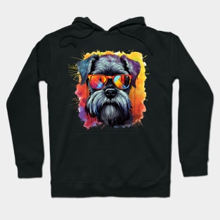 Schnauzer with a splash of color Hoodie